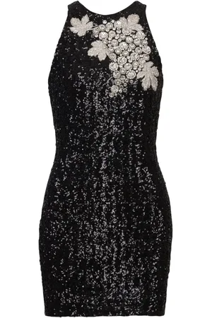 Balmain Pailletten-Minikleid mit Traubendetail