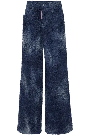 Dsquared2 Bouclé-Hose mit weitem Bein