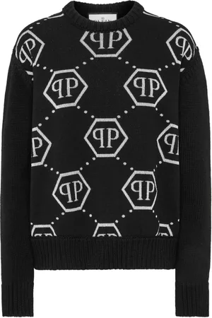 Philipp Plein Pullover mit Intarsien-Logo