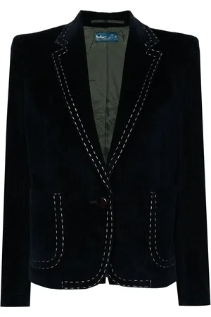 Kolor Blazer aus Cord mit Ziernähten