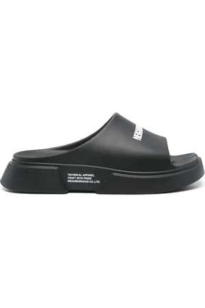 NEIGHBORHOOD X Paes Pantoletten mit Logo-Print
