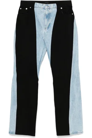 MUGLER Gerade Jeans in Colour-Block-Optik