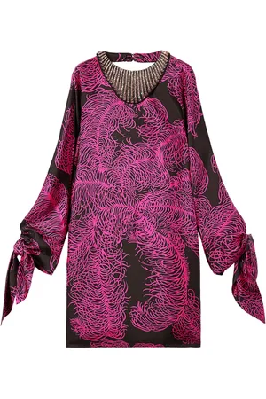 Puccini Seidenkaftan mit Struzzo-Print