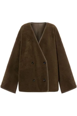 Serafini Doppelreihiger Mantel aus Shearling