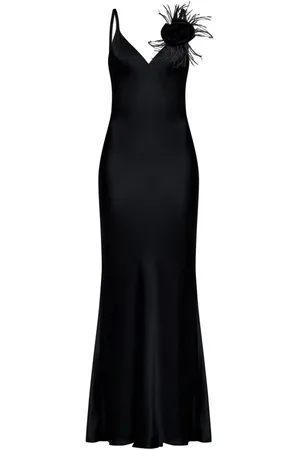 ROOM76 Maxikleid mit Rosenapplikation