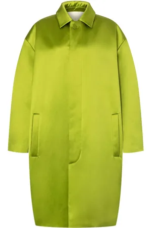 Serafini Einreihiger Midi-Mantel aus Satin