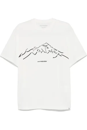 and wander T-Shirt mit abstraktem Print