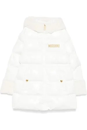 Moschino Mantel mit Logo-Stickerei