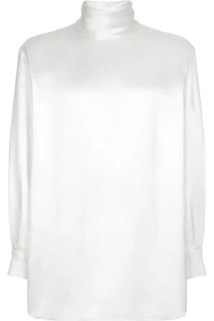 Dolce & Gabbana Seidenhemd mit Stehkragen
