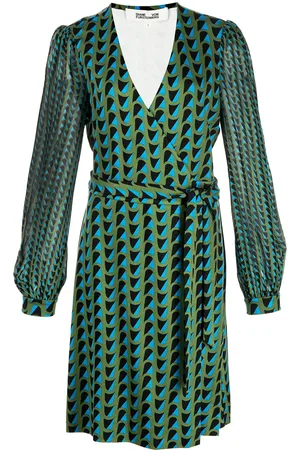 Diane von Furstenberg Wickelkleid mit abstraktem Print