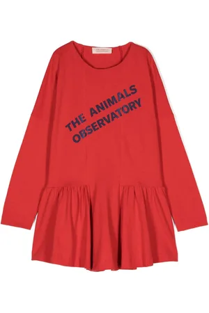 The Animals Observatory Walrus Kleid mit Logo-Print