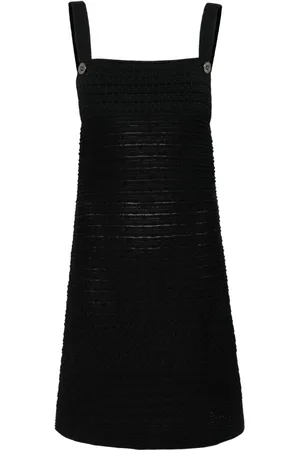 CHANEL 2000s ärmelloses Kleid mit Reißverschluss hinten