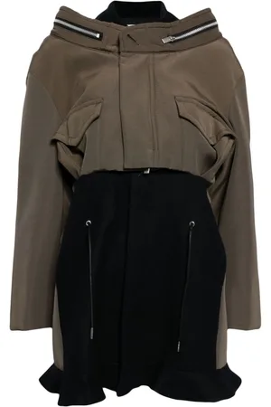SACAI Kleid aus Melton-Wolle