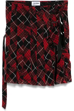 Jean Paul Gaultier Minirock mit Karomuster