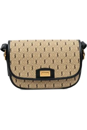 Saint Laurent 2019 mittelgroße Canvas Monogram All Over Umhängetasche