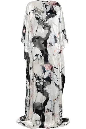 Roberto Cavalli Kaftan mit Marmormuster