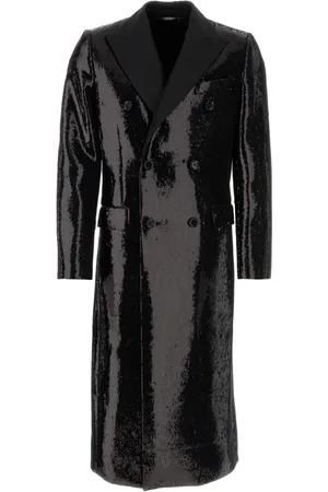 Dolce & Gabbana Doppelreihiger Mantel mit Pailletten