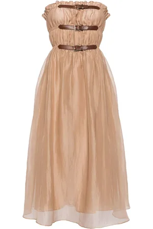 Cynthia Rowley Buckle Up Seidenkleid