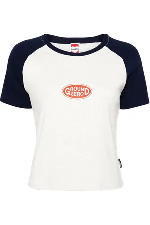 Ground Zero Cropped-T-Shirt mit Logo-Print