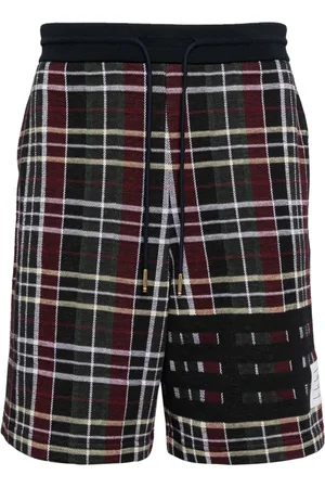 Thom Browne Karierte Sweatshorts