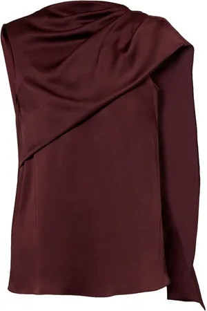 Erdem Asymmetrische Bluse mit Drapierung