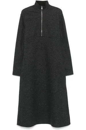 Jil Sander Midikleid aus Schurwolle