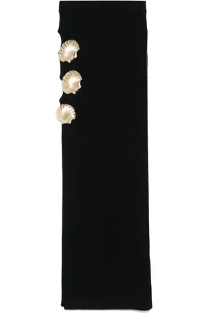 GIUSEPPE DI MORABITO Rock mit Muschelbrosche mit Cut-Out
