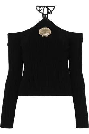 GIUSEPPE DI MORABITO Pullover mit Muschelbrosche