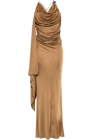 GIUSEPPE DI MORABITO Maxikleid mit Broschendetail