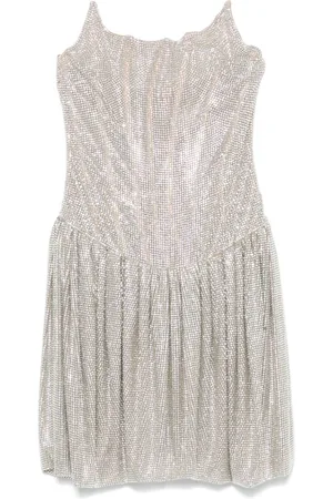 GIUSEPPE DI MORABITO Kristallverziertes Minikleid im Bustier-Style