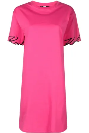 Karl Lagerfeld Minikleid mit Logo-Stickerei