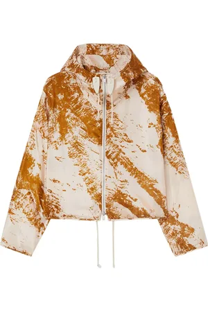 Jil Sander Kapuzenjacke mit abstraktem Muster