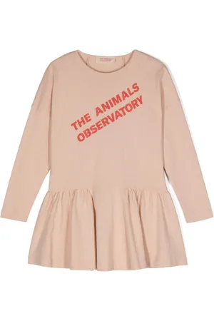 The Animals Observatory Walrus Kleid mit Logo-Print