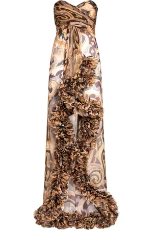 Etro Seiden-Maxikleid mit Print
