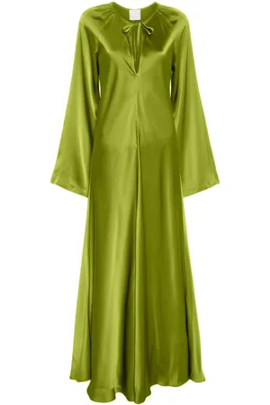 FORTE FORTE Maxikleid mit Schlüssellochausschnitt