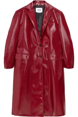 Msgm Wire Mantel aus Faux-Leder