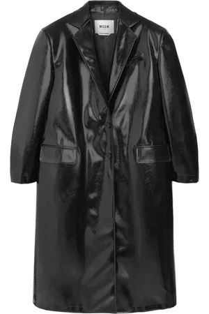 Msgm Wire Mantel aus Faux-Leder