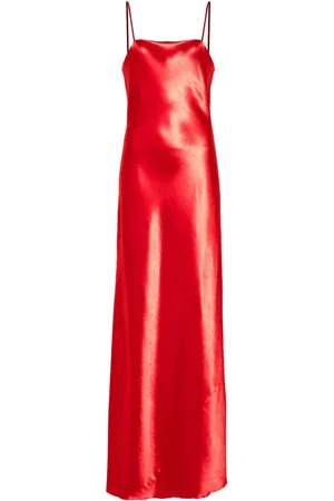 FORTE FORTE Midikleid mit eckigem Ausschnitt