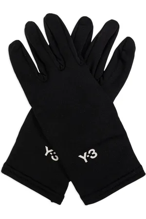 Y-3 Handschuhe mit Logo-Print