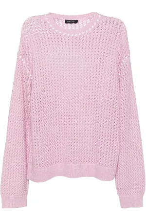 tout a coup Pullover mit Lochstrickmuster