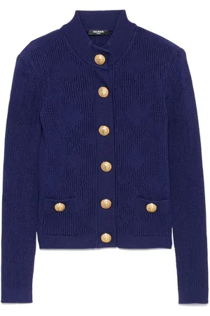Balmain Cardigan mit Vichy-Karo