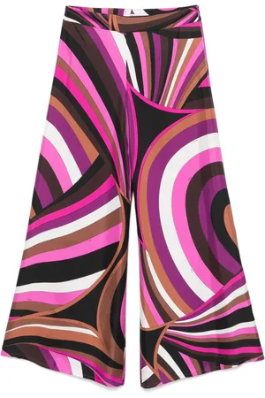 Puccini Seidenhose mit Iride-Print