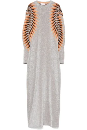 Paco rabanne Maxikleid aus Lurex-Jacquard