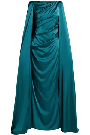 TALBOT RUNHOF Drapiertes Cape-Kleid