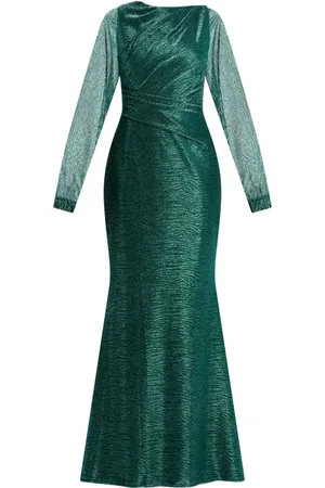TALBOT RUNHOF Maxikleid im Metallic-Look