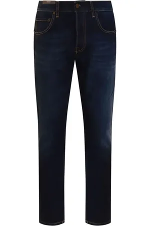 PT Torino Tapered-Jeans mit Logo-Patch