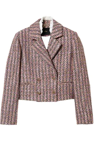 Twin-Set Bouclé-Blazer aus Lurex