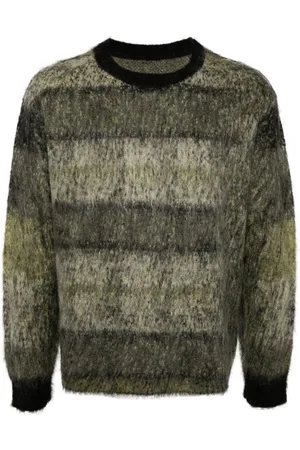 CROQUIS X Neil Barrett gestreifter Jacquard-Pullover