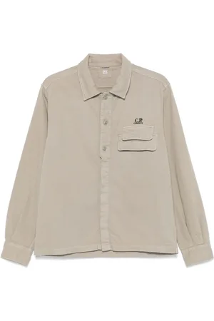 C.P. Company Hemd mit Logo-Stickerei