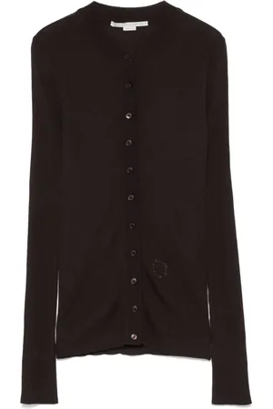 Stella McCartney Fein gerippter Cardigan